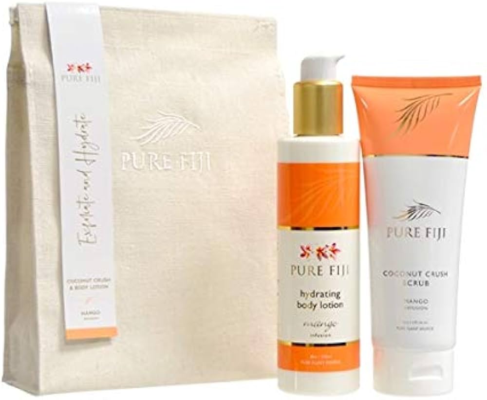 ピュアフィジー　PURE FIJI　ボディケアセット　ギフトBOX　リゾートスパ Amazon.com : Pure Fiji Bath Gift Set Hydrate & Polish Kit - Spa